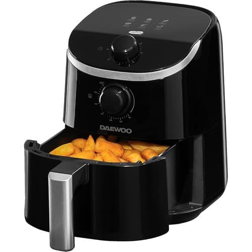 Daewoo 2L compact manual air fryer with two dials