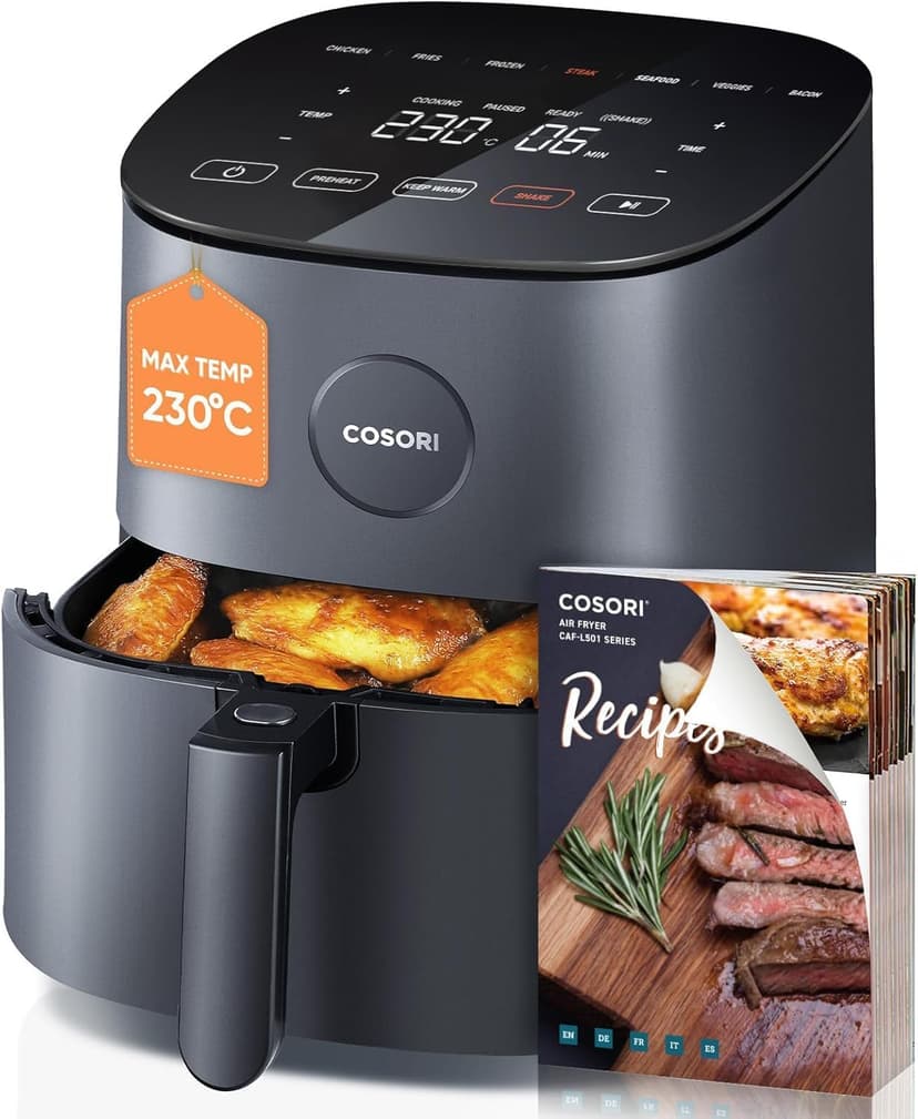 COSORI 4.7L grey digital single-basket air fryer