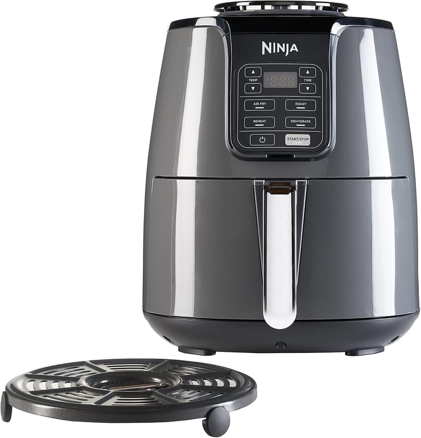 Ninja AF100UK 3.8L grey and black compact air fryer