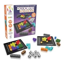 The Genius Square logic puzzle game box and board