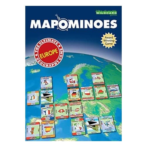 Mapominoes Europe geography card game pack