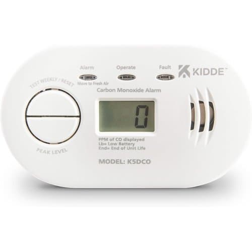 Kidde 5DCO digital carbon monoxide alarm with display