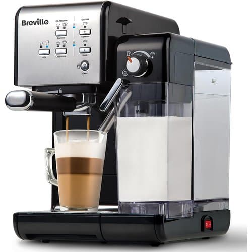 Breville One-Touch CoffeeHouse espresso machine with automatic milk frother