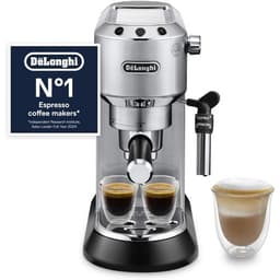 De'Longhi Dedica Style slim espresso machine with milk frother wand