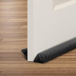 CUQOO black under-door draught excluder cushion
