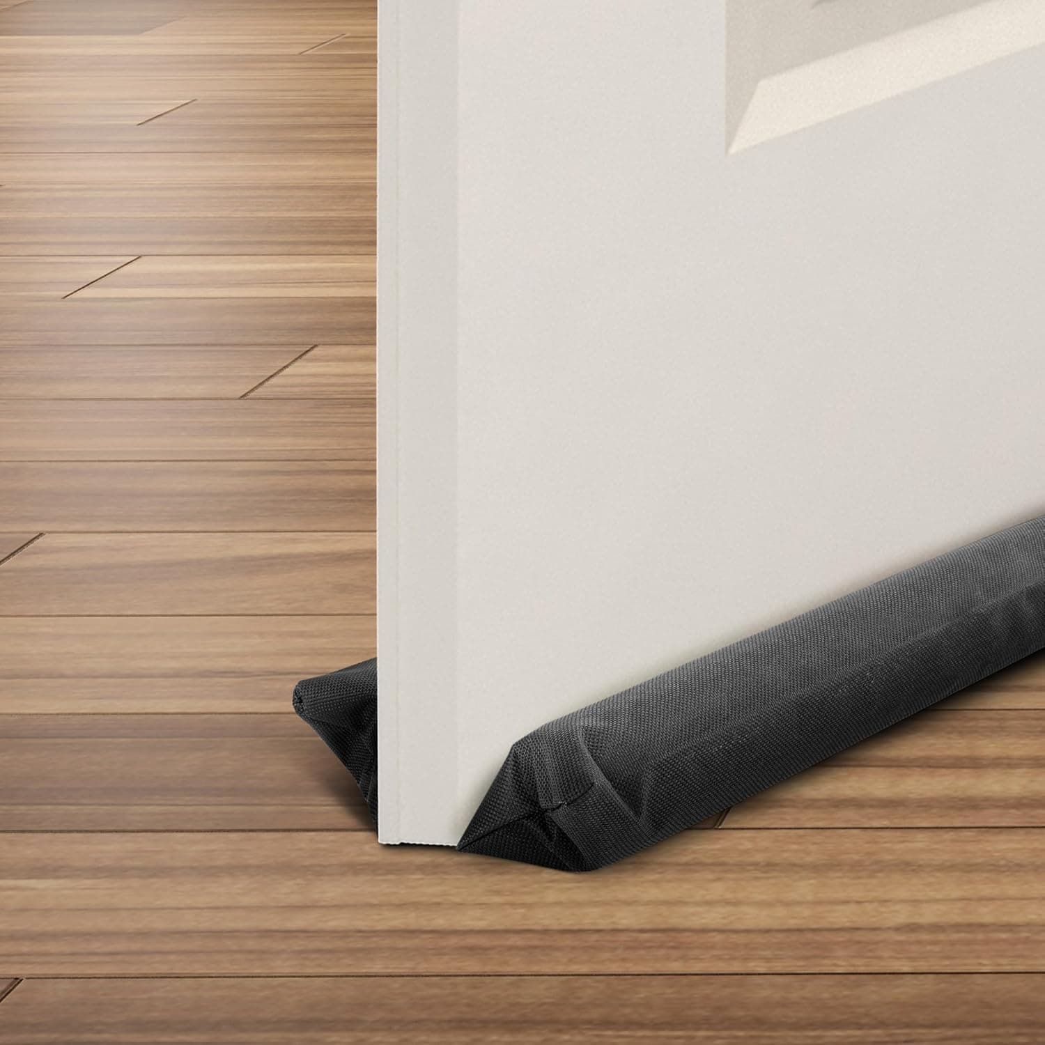 CUQOO black under-door draught excluder cushion