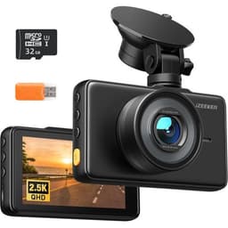 iZEEKER GD100 front dash cam with 3-inch screen and suction mount
