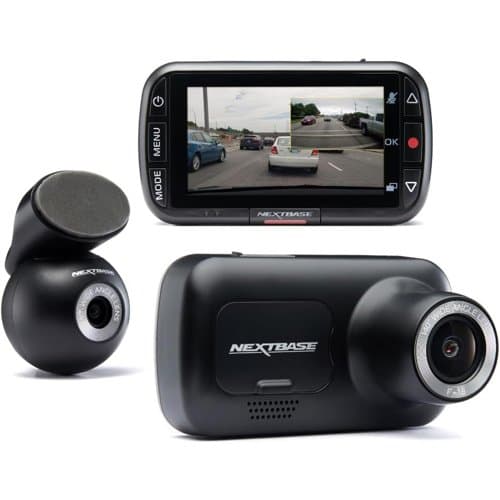Nextbase 222XR front dash cam with rear window camera and cable