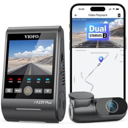 VIOFO A229 Plus small front dash cam and rear camera
