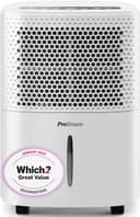 Pro Breeze 12L white compressor dehumidifier with Which Great Value badge