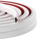 White D-shape rubber self-adhesive door frame seal strip