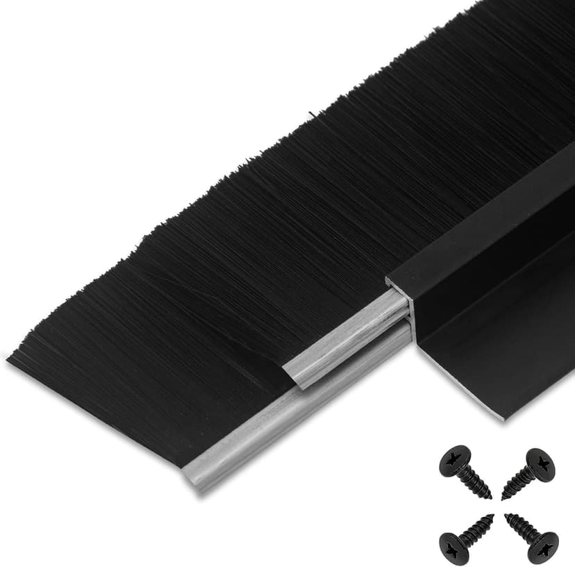 Retsun dual-layer aluminium door brush strip for uneven gaps