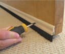 Stormguard natural wood brush bottom door seal for timber doors