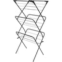 Harbour Housewares 3-tier steel clothes airer folded open