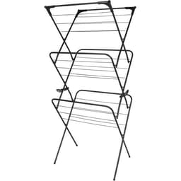 Black Straame slim 3-tier clothes airer