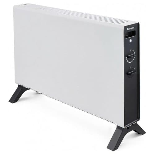 Dimplex HeatLite white 2kW convector heater on black feet