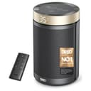Dreo Atom 316 black and gold ceramic fan heater with remote