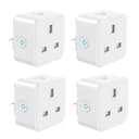 Four white EIGHTREE ET31 smart plugs