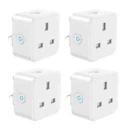 Four white EIGHTREE ET31 smart plugs
