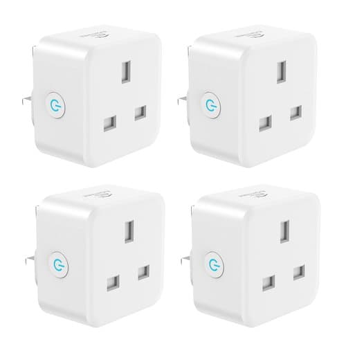 Four white EIGHTREE ET31 smart plugs