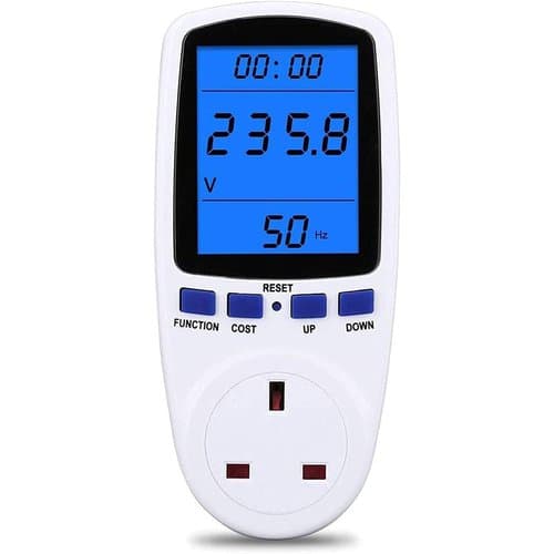 MECHEER plug-in power meter with LCD display