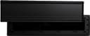 Exitex black internal letterbox draught excluder with flap and bristle seal