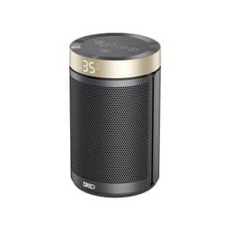 Dreo Atom 316 ceramic fan heater in black and gold with digital display