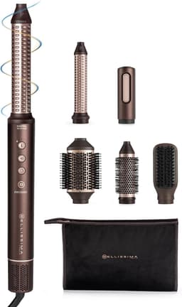 Bellissima Prodigy 6-in-1 auto-curling air styler with attachments and bag