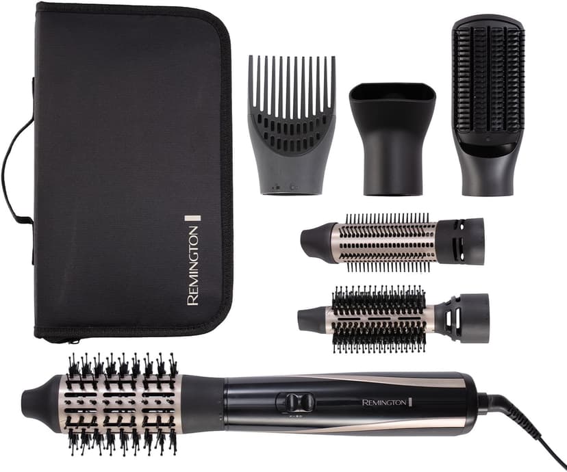 Remington AS7700 Blow Dry and Style air styler with six attachments and case