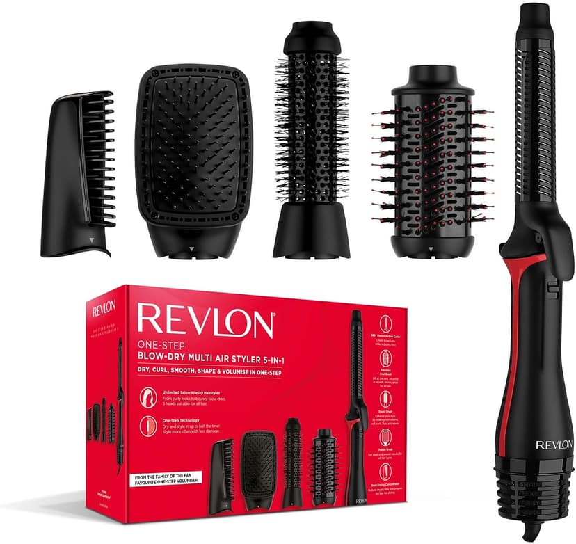 Revlon One-Step Blow-Dry Multi Air Styler 5-in-1 with detachable heads