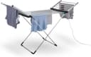 Minky SureDRI winged heated clothes airer in grey with fold-out wings