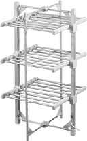 Daewoo compact 3-tier heated clothes airer with cover for small flats