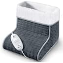 Grey Beurer FW20 electric foot warmer with teddy fleece lining