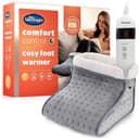 Grey Silentnight electric foot warmer with soft teddy fleece