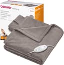 Beurer HD75 taupe cosy heated throw with controller and box