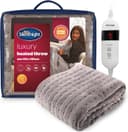 Silentnight Comfort Control grey fleece heated throw