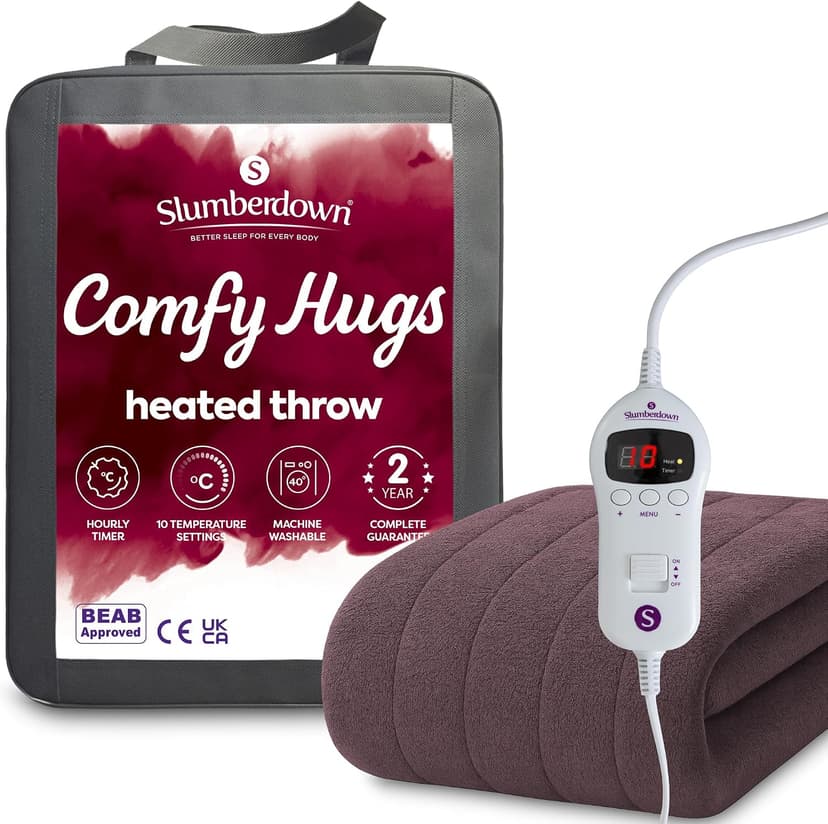 Slumberdown Comfy heated throw with storage bag and controller