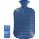 Fashy blue 2 litre thermoplastic hot water bottle