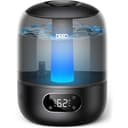 Dreo black 3 litre humidifier with blue light and humidity display