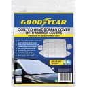 Goodyear quilted windscreen cover with wing mirror covers