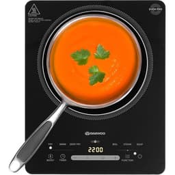 Daewoo black 2200W portable induction hob