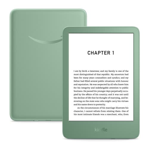 Amazon Kindle 6-inch basic e-reader in Matcha green