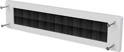 Stormguard white PVC letterbox cover draught excluder with brush