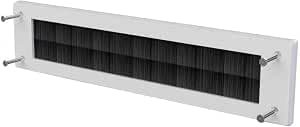 Stormguard white PVC letterbox cover draught excluder with brush