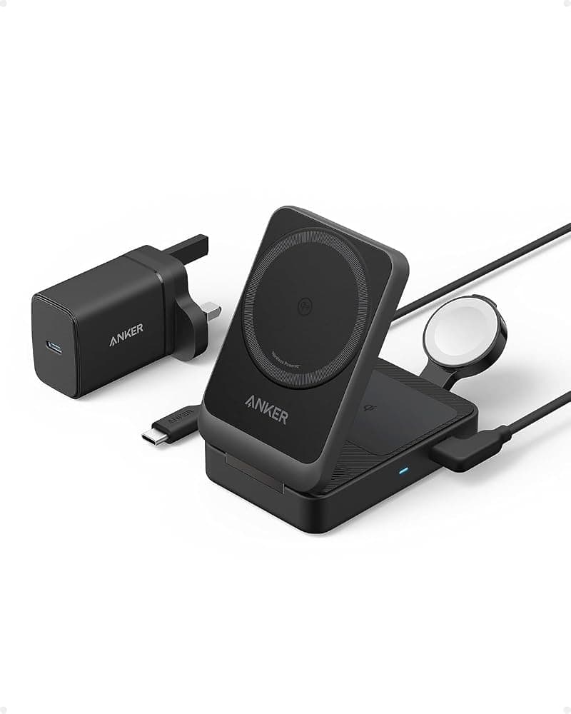 Anker MagGo Qi2 3-in-1 MagSafe charging stand