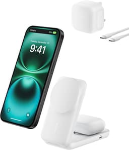 Belkin UltraCharge Qi2 25W 2-in-1 magnetic charger