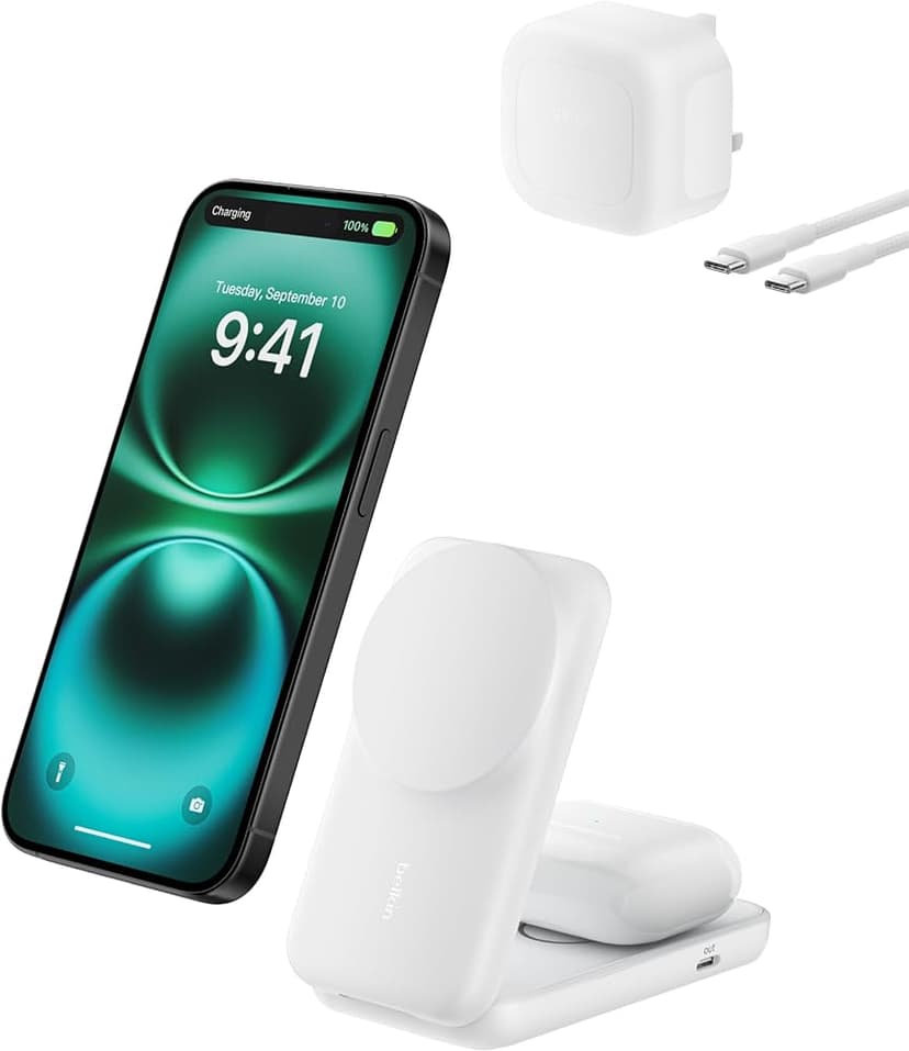 Belkin UltraCharge Qi2 25W 2-in-1 magnetic charger