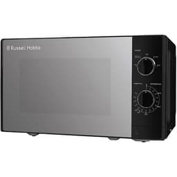 Russell Hobbs RHM2027B black 20L manual dial microwave with mirrored door