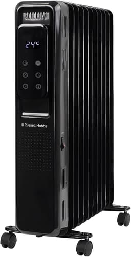 Russell Hobbs black digital 11-fin 2500W oil filled radiator