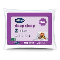 Silentnight Deep Sleep Firm pillow 2-pack in purple packaging